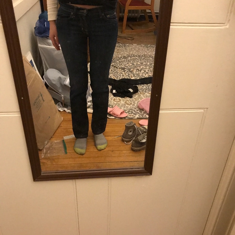 J brand straight leg jeans in dark wash